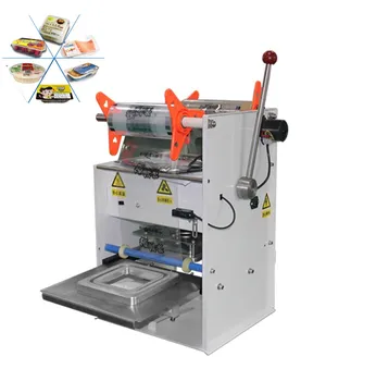 

Electric Semi-automatic Film sealing machine Aluminium Foil boxes Takeaway Food Lunch Box Sealing Machine Box Capping Machine