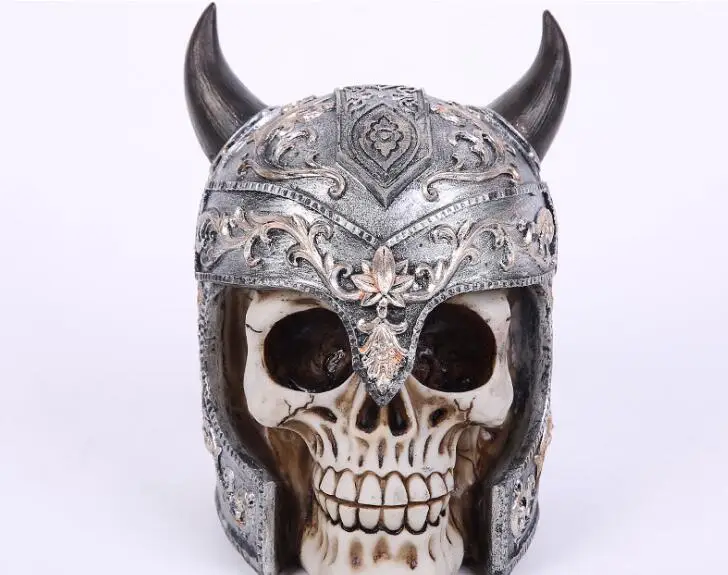 

Exquisite horned helmet skull crafts creative Home Furnishing Decor Horror Halloween gift personality ornaments