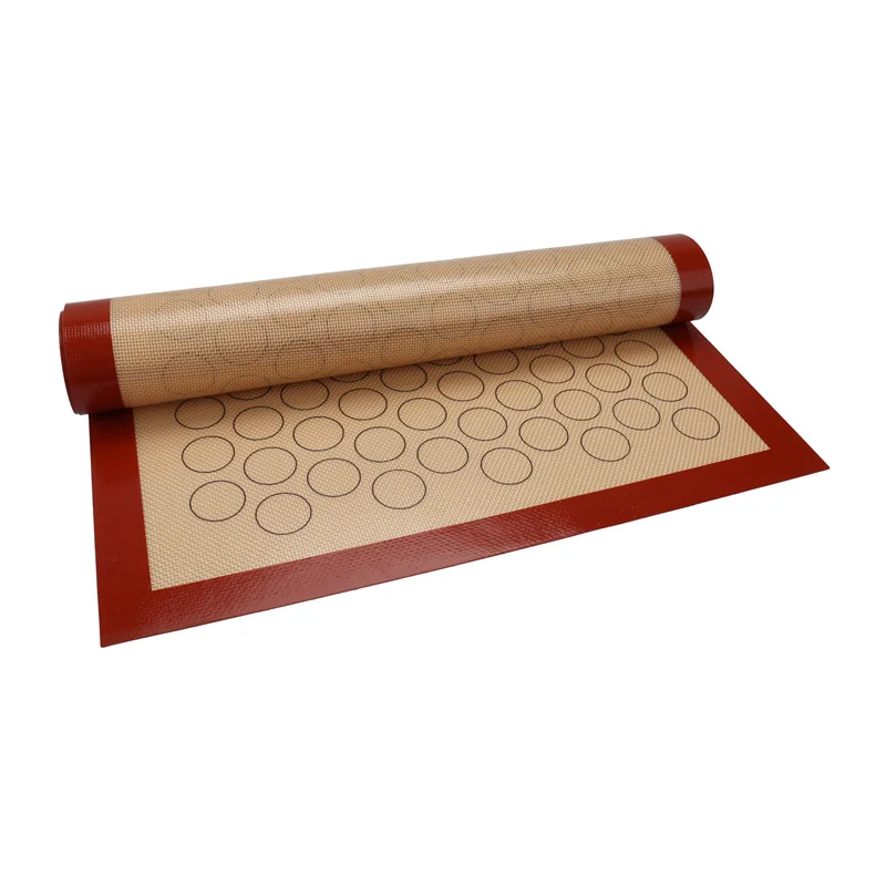 60*40 см антипригарный силиконовый коврик для выпечки DIY большой размер противень подставка для макарони коврик для печенья стекловолокна коврик для раскатки теста