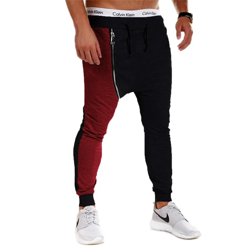 Men Gyms Long Pants Cotton Men's Sporting Workout Fitness Pants Casual