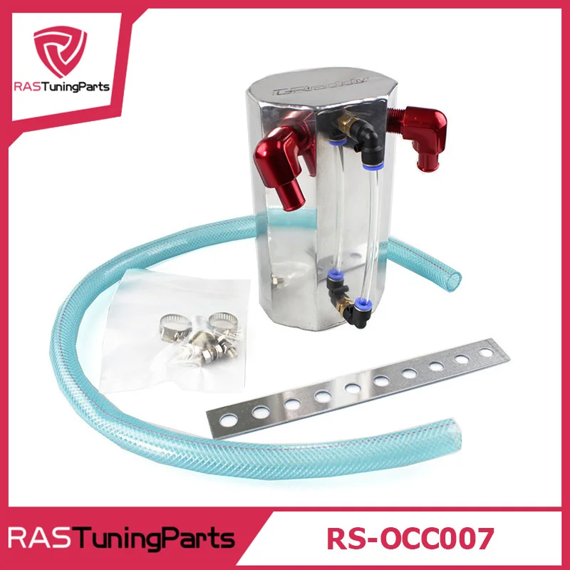 

1000ML 1L Universal Aluminum Alloy Reservoir Bigger Oil Catch Can Tank JDM RS-OCC007