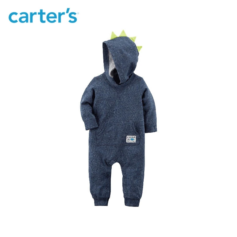 French Terry Cloth Baby Jumper Coverall Romper 100/% Cotton One-Piece Snap Pajamas with Pocket