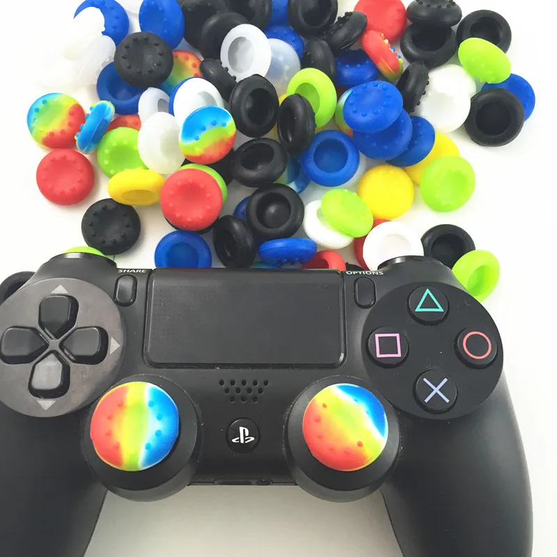 100 шт PS4 Силиконовый колпачок Thumbstick Thumb Stick защитный чехол для джойстика для PS4 Xbox one 360 контроллер PS4 Pro Slim