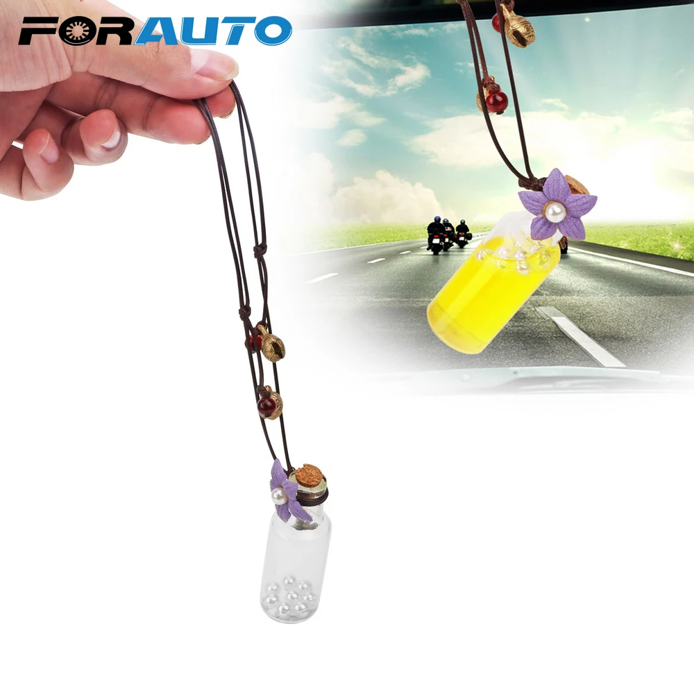 FORAUTO Air Freshener Empty Fragrance Glass Bottle Car styling Car