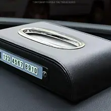 Автомобильный телефонный номер комплект тканевая коробка Универсальный PU автомобильный солнцезащитный козырек висячий Тип узор тканевая крышка в автомобиль Стайлинг