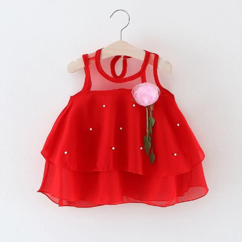 Summer Kids Dresses for Girls Lace Tulle Baby Tutu New Princess Dress for Party and Wedding Girls Clothes Decorative Flowers kids girls dresses for party and wedding 2016 summer lace flowers princess dress for girls clothes vestido pink yellow green