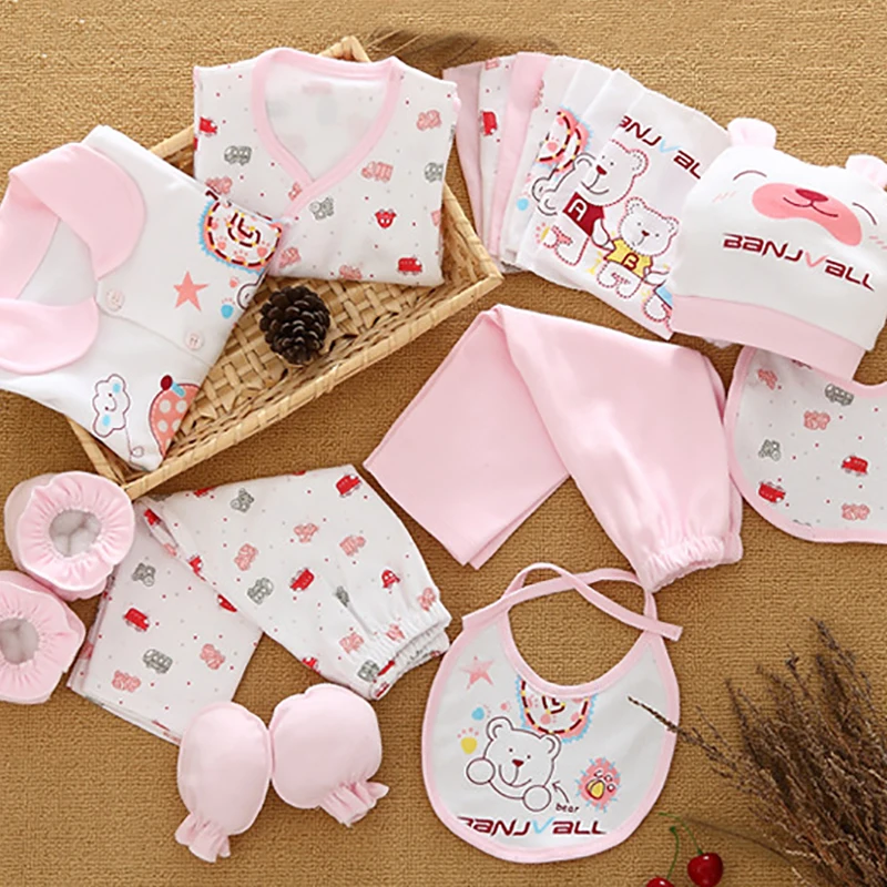 

Newborn clothes kit for baby gift box 18pcs autumn winter underwear newborn warm clothes cotton suit baby supplies gift box