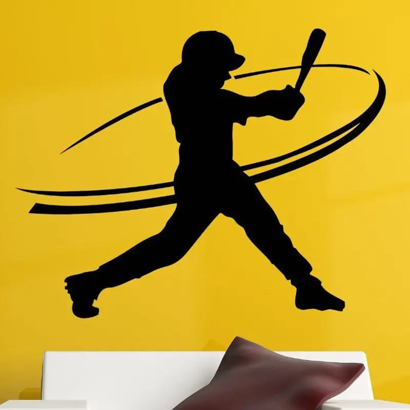 

Baseball Car Windows Sticker Name Sports Decal Posters Vinyl Wall Decals Pegatina Quadro Parede Decor Mural Baseball Sticker