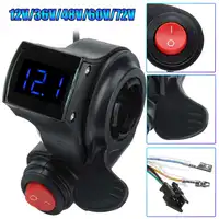 Пальца дроссельной заслонки электрический скутер с Мощность переключатель светодиодный дисплей переключатель ручки для электрического велосипеда 36 V/48/60/72 V - изображение