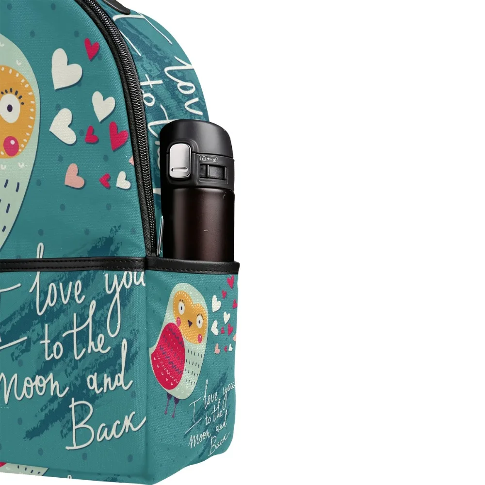 ALAZA рюкзак с принтом совы для женщин школьный рюкзак I Love You To The Moon And Back дорожная сумка большой емкости Студенческая сумка