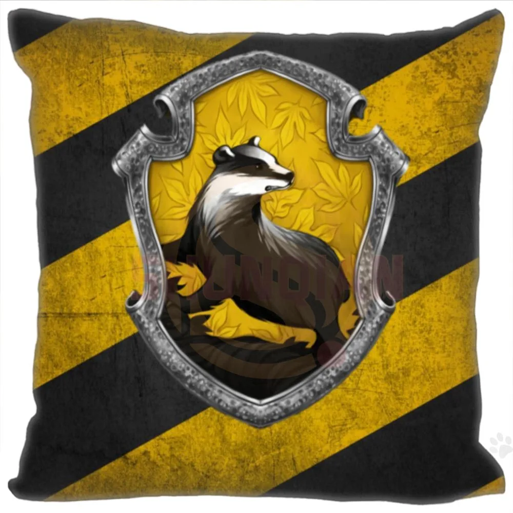 

High Quality Harry Potter Logo Pillowcases Custom your image zipper Pillowcase 35x35cm 40x40cm 45x45cm 60x60cm two sides