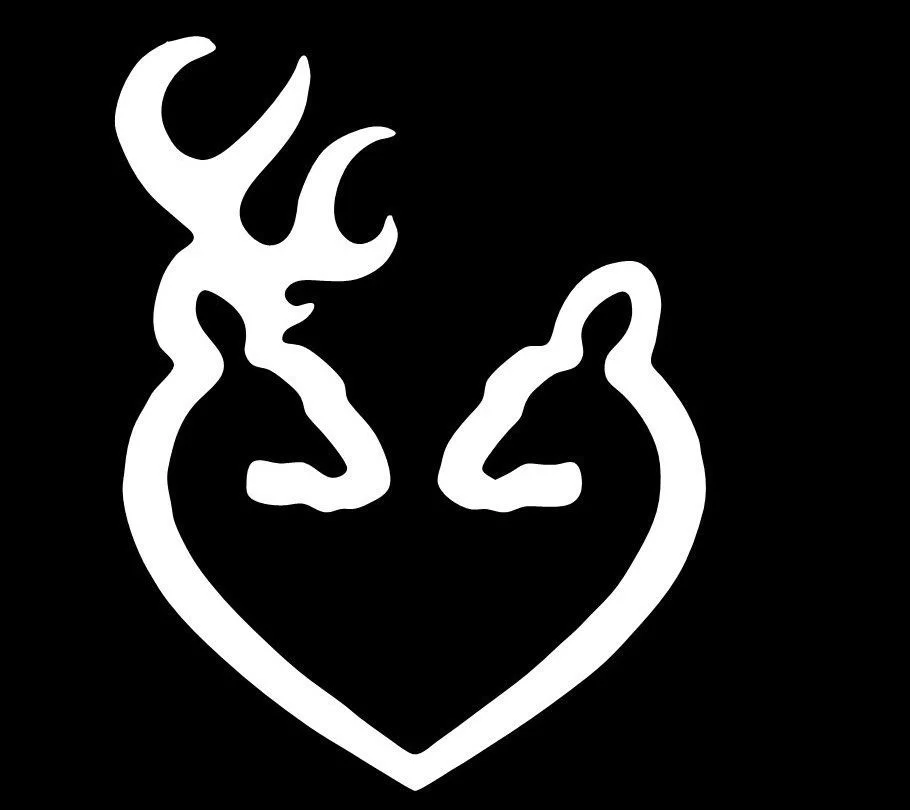 Camo Buck Doe Deer Vinyl Decal Sticker Hunting 4/" Buck Hunting CamoBuckDoe