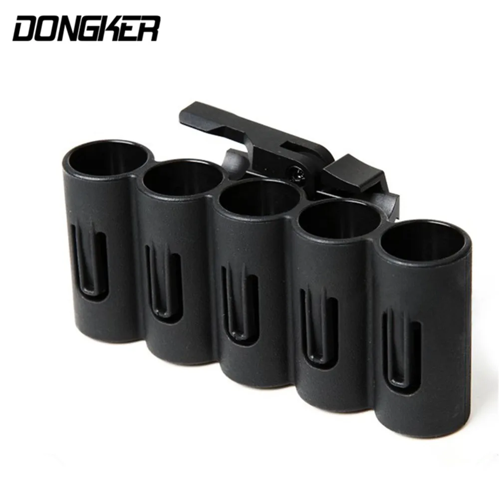 

5 Round Shotgun Shell Pouch Additional Gauge Cartridge Ammo Holder Quick Release Picatinny Base Tactical Shell Pouch !
