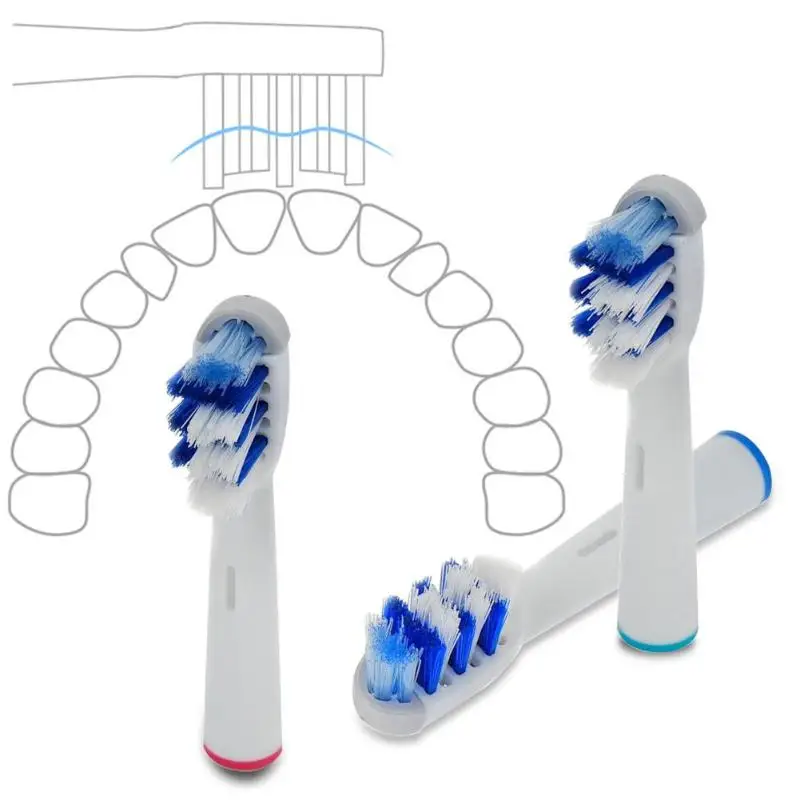 4 шт. сменные насадки для зубной щетки для гигиены полости рта B Cross Floss Action Precision Pulsonic электрические зубные щетки с мягкой щетиной