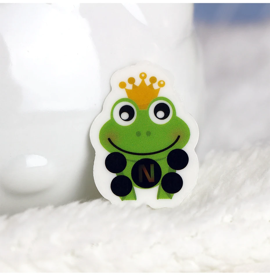 4 шт./лот Frog Prince мультфильм Детские Уход Безопасность ЖК-дисплей лоб термометр цифровой тела лихорадка медицинские для детей