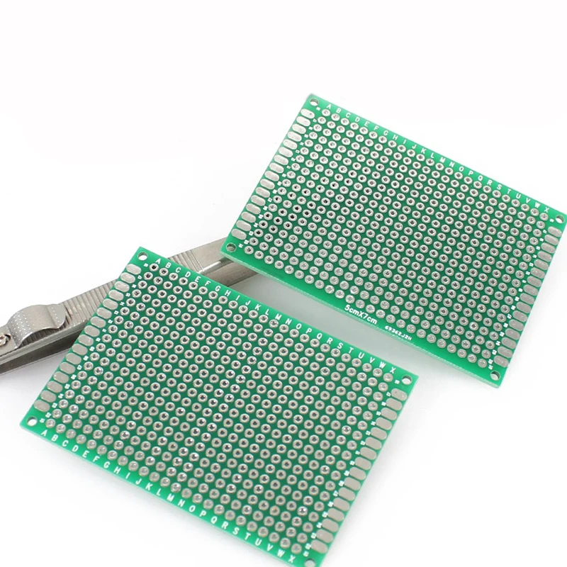 

10PCS 50mmx70mm Double Side Prototype PCB Tinned Universal Breadboard 5x7 cm #nbp004