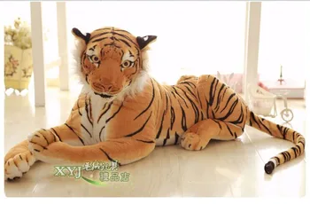 

large 85cm yellow tiger prone tiger plush toy birthday gift b2020