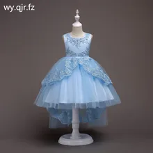 BH584# кружевные Короткие Небесно-Голубые Платья с цветочным узором для девочек детское платье с рыбьим хвостом платье для свадебной вечеринки платье для выпускного вечера, одежды