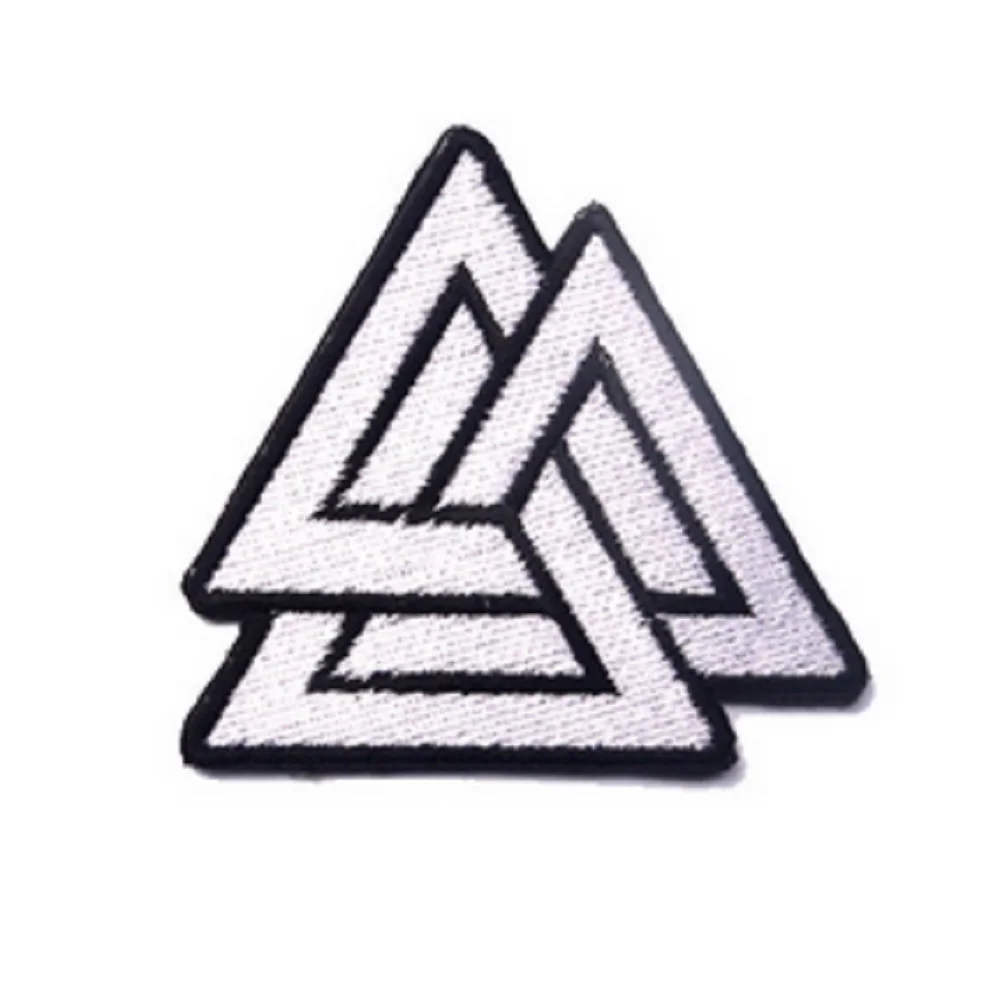 Символ Valknut Викинг норвежский Руна тактический знак Викинги патчи 3D вышивка в