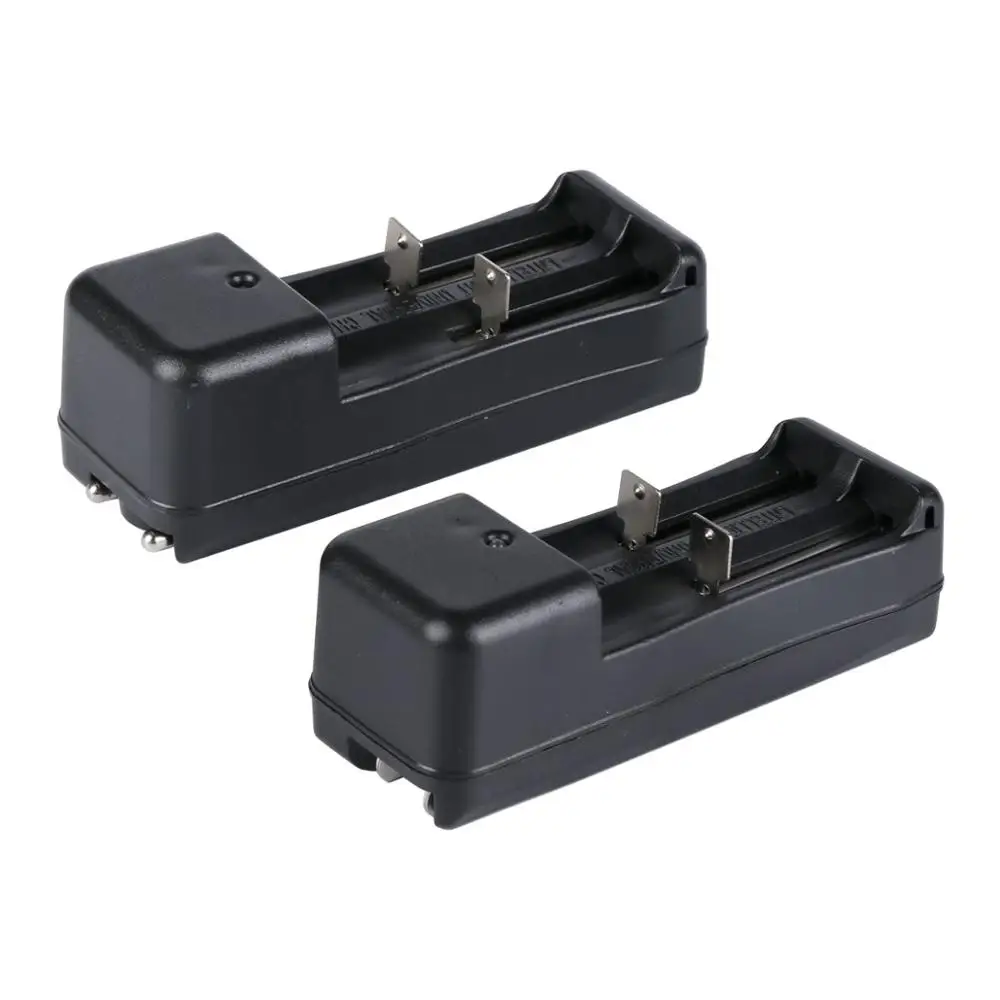 Universal Smart Battery Charger for 3.7V Li-ion 18650 16340 14500 US Plug 2-Pack