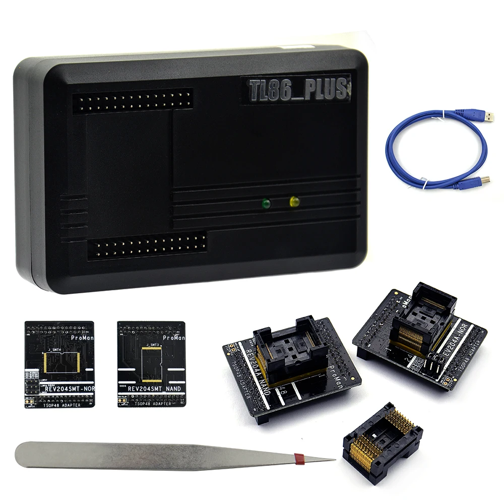 Программатор NAND ProMan Professional Программирование nand flash/NAND NOR TSOP48 FLASH программатор TL866