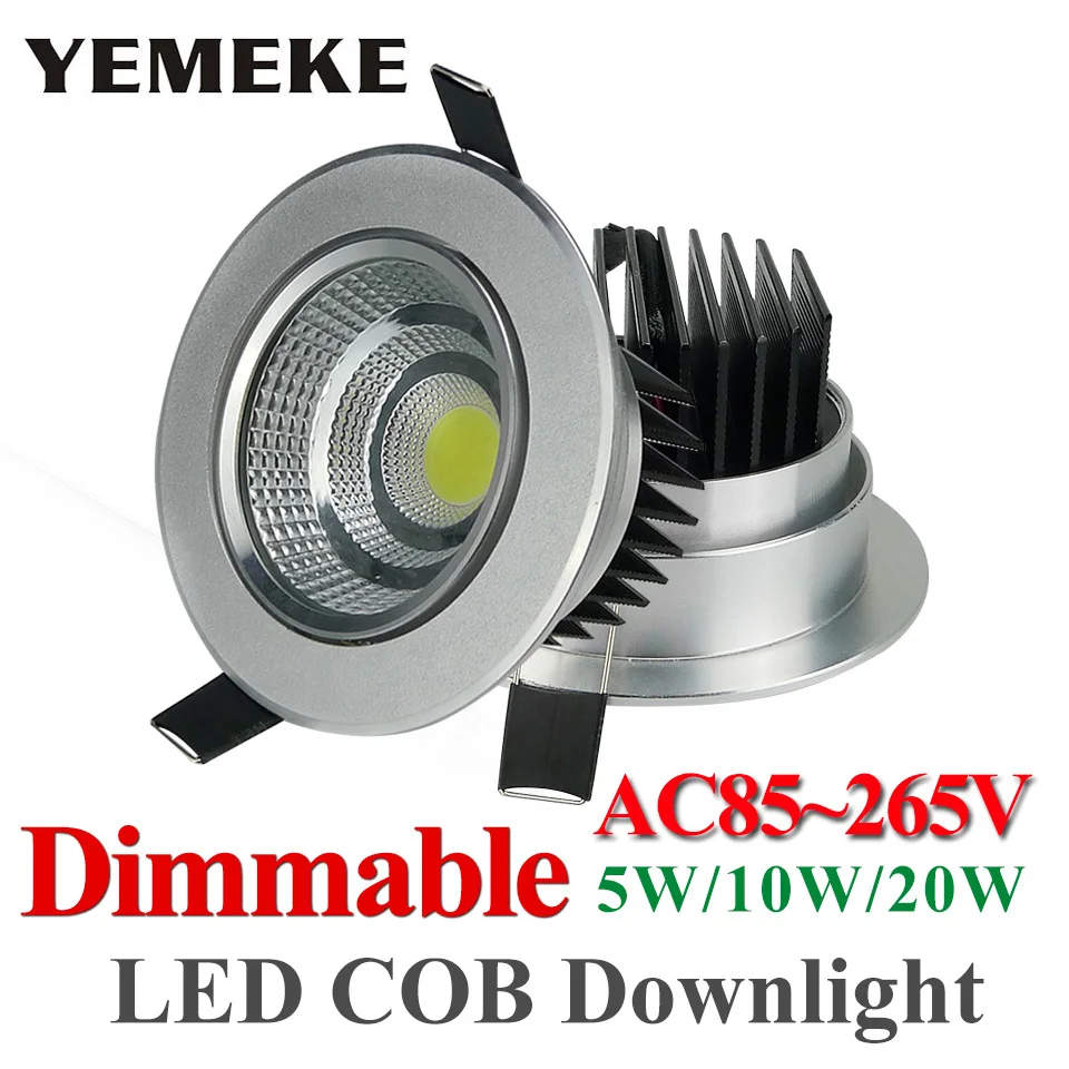 

Hot Sale Spot LED Downligth Dimmable 10w COB Ceiling Lamp LED Recessed Lighting Fixtures 110V 220V Bathroom Decoration LED Light