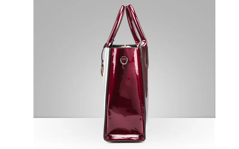 Известный дизайнерский бренд, большая сумка-тоут из лакированной кожи, сумки на плечо, сумка-портфель, сумки-тоут из сафьяно, желе, высокое качество
