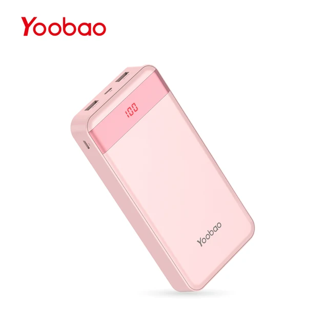 Yoobao 20000 мАч портативное зарядное устройство Dual USB lcd power bank для iPhone samsung huawei Xiaomi Google power bank внешний аккумулятор