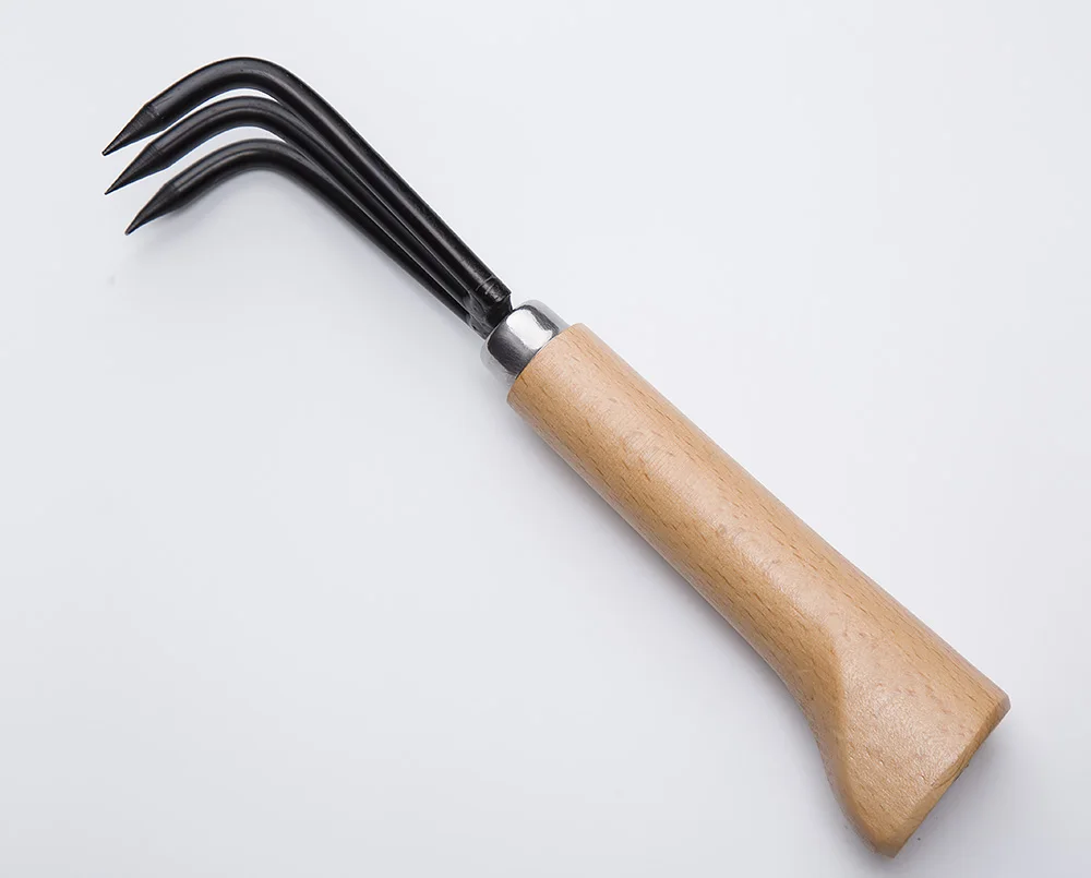 

Garden Tools Bonsai tools hook JTG-01 wooden handle carbon steel hook robust very firm and durable made by Tian Bonsai