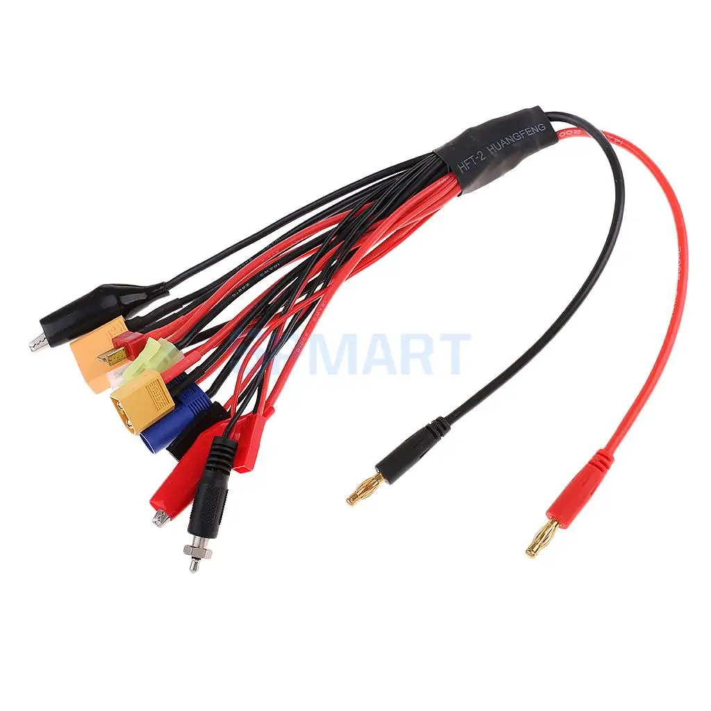 10 in 1 Multifunction Balance Charging Cable Wire XT60 XT90 T Plug EC5 JST JR FUTABA Plug Adapter