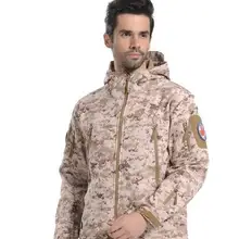 Осенне-зимняя мужская ветровка из мягкой ткани армейская Военная Удобная флисовая куртка мужская уличный для прогулок и рыбалки Охота ветровка пальто