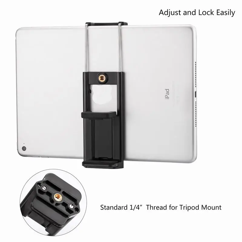 Portefeuille-2-in-1-Universal-Tablet-Cell-Phone-Clip-Tripod-Holder-For-iPad-pro-air-iPhone-8-8plus-7-6-Samsung-Tab-Tripe-Adapter (12)