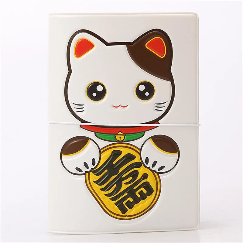 Maneki Neko состояние кошки 3D Дизайн модные Обложка для паспорта Обложка ID пакет Туристические товары билет Защитный чехол Подарок