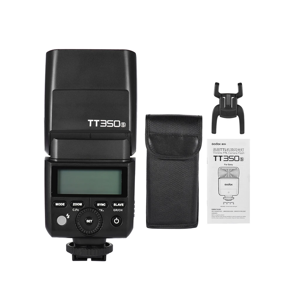 Godox TT350S 2,4G беспроводная 1/8000S HSS Вспышка ttl Master& Slave камера Вспышка Speedlite для sony A77II A7RII A7R A58 A99 RX10