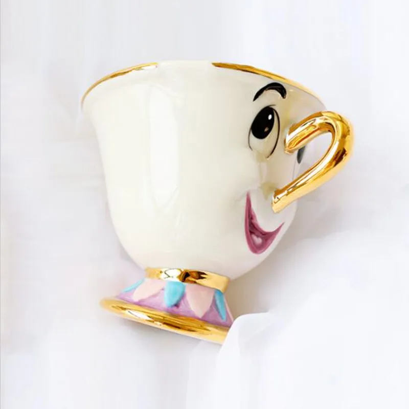 Кофейная кружка Красавица и Чудовище в старом стиле с чипом Mrs potts's son милый