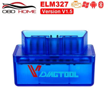 

Super Mini ELM327 Bluetooth V1.5 OBD2 Car Diagnostic Tool ELM 327 code reader For Android/Symbian/PC For OBDII Protocols Adapter