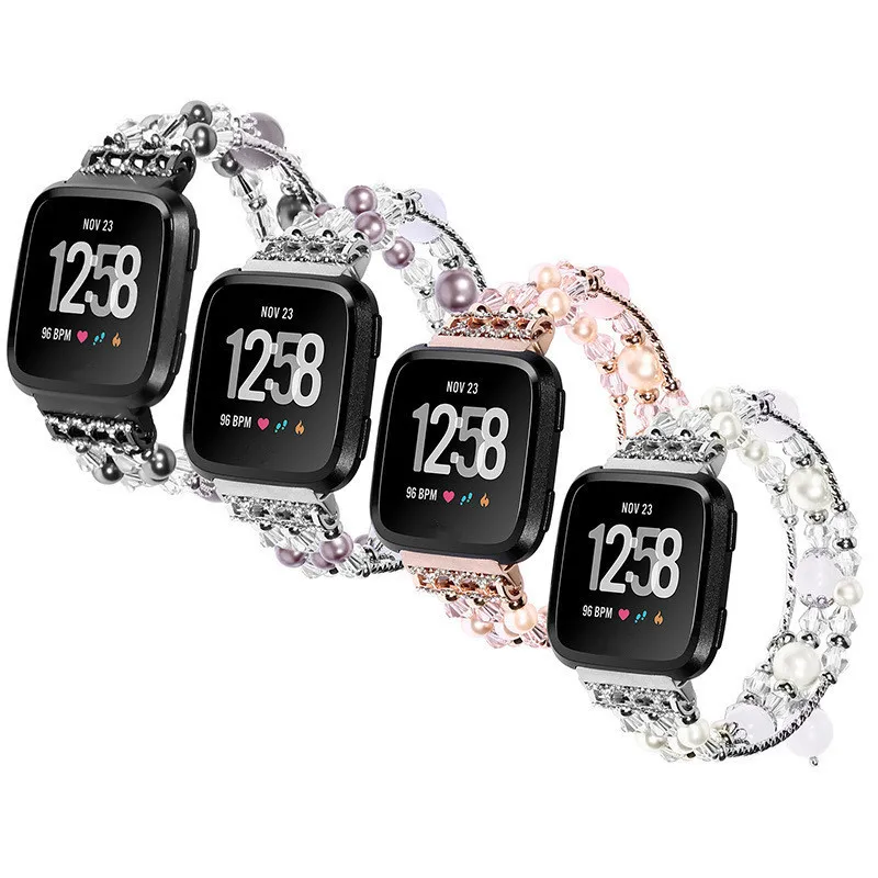 22 ремешок для часов, мм для Fitbit Versa разведки наручные часы Новый шаблон украшения, агат Заводская цена высокое качество