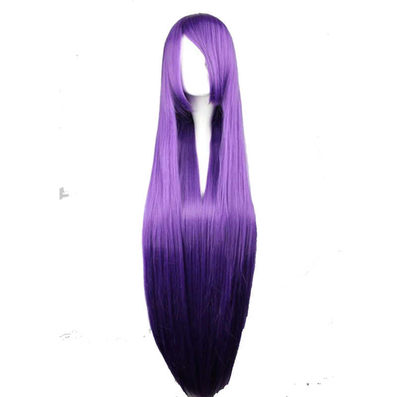 Ваш стиль, 15 цветов, 100 см, длинные прямые волосы для косплея, парики для женщин, черный, коричневый, белый, синий, синтетические высокотемпературные волокна