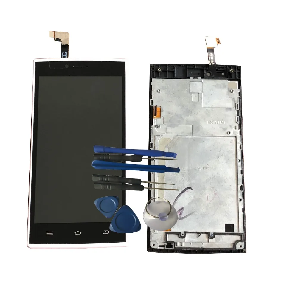 

RYKKZ For THL T6C LCD Display With Touch Screen With Frame Digitizer Assembly Replacement +Tools +3M Sticker