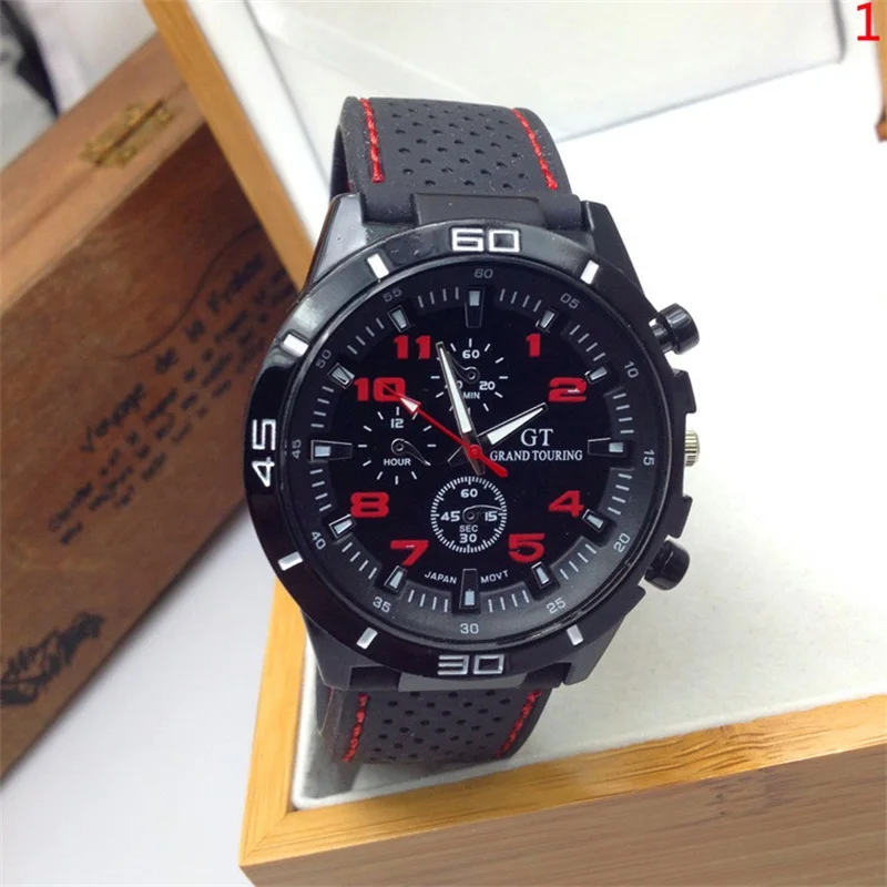 

Hot New Simple Quartz Watch Men Military Watches Sport Wristwatch Silicone Fashion Hours man dress watches quartz Black Clock
