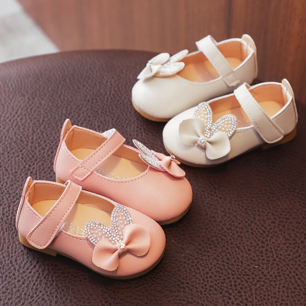 

Toddler Infant Kids Baby Girls Crystasl Bowknot Bling Princess Shoes Sandals 2019 NEW Drop Shipping