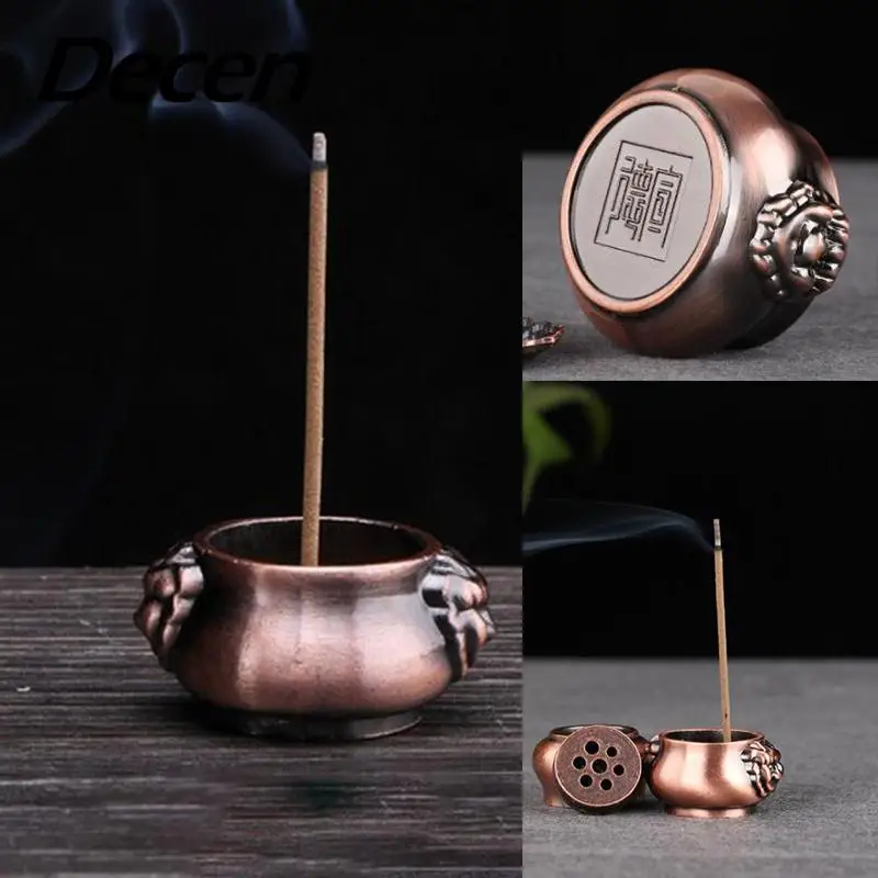 Mini Holes Pure Copper Incense Burner Holder Plate Home Grden Decorationsin Incense & Incense