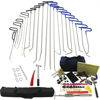 

PDR Tools Hooks Spring Steel Push Rods Dent Removal Car Dent Repair Car Body Repair Kit Paintless Dent Repair Tool Kit