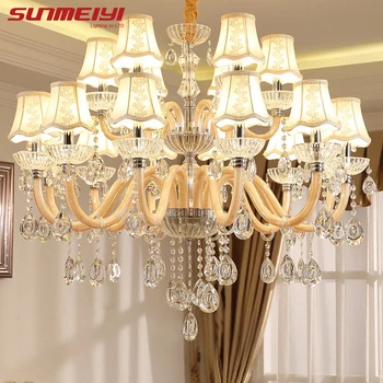 

New Luxury K9 Crystal Chandeliers Bedroom lustres para sala de jantar cristal Chandeliers Lighting Ceiling Wedding decoration