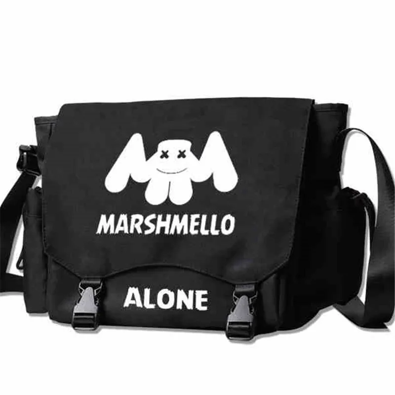

Marshmello DJ Alan Walker Handbag Shoulder Casual Messenger bag Student School Book MESSENGER BAGS Gift Cosplay