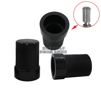 

20pcs 10MM*15MM plastic stripe knob flower shaft inner hole 6MM switch cap