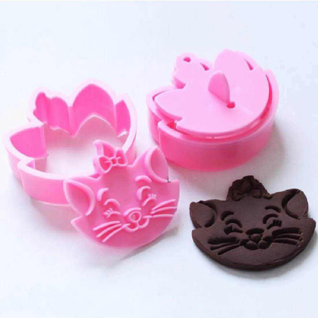 

Big Sale 2pcs DIY Fun Marie cat Cartoon Fondant Baking Cake Cookie Cutter Mold Mould