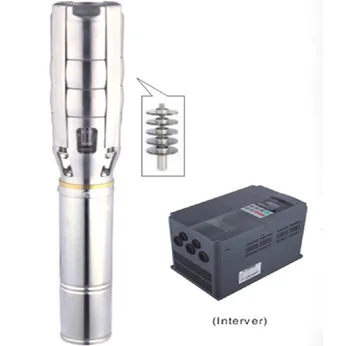 

Free Shipping DC380v 11000W Big Power Solar Energy Water Pump With Stainless Steel Impeller 6SPSC33/187-D380/11000