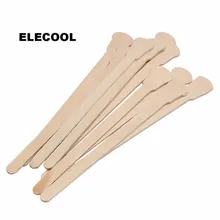 ELECOOL 100 шт деревянная восковая депиляция, палочка, медицинский депрессор языка, одноразовый аппликатор для удаления волос, инструмент для депиляции