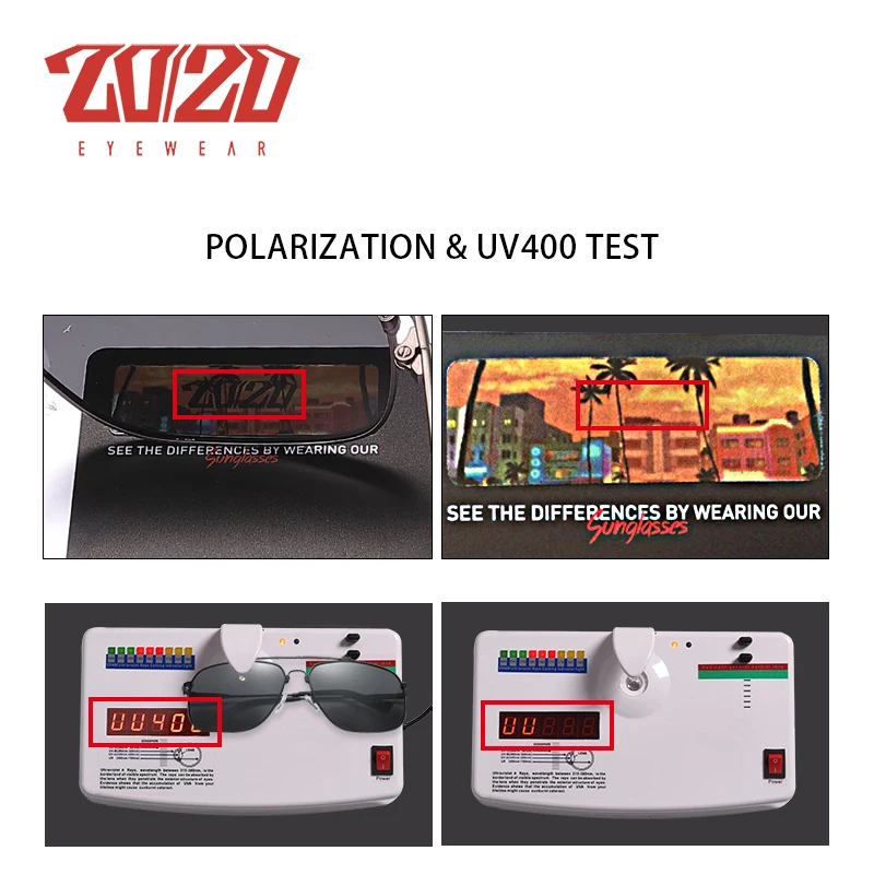 20/20 Дизайн Поляризованные Мужские Солнцезащитные Очки Памяти Металла Мужской Очки Солнцезащитные Очки Путешествия Рыбалка cuculos Gafas De PM0889